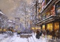 AB grands boulevard et porte st denis sous la neige parisino